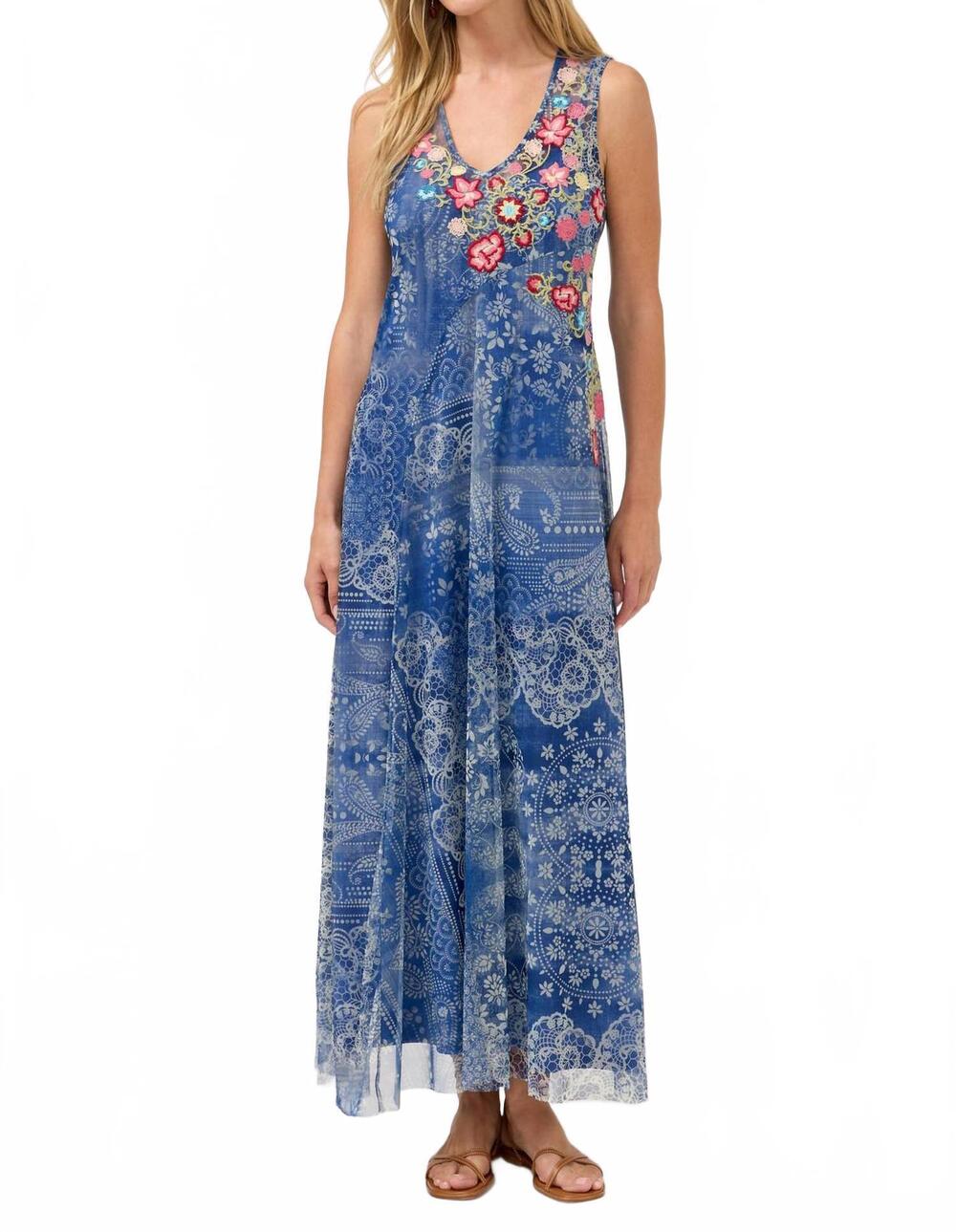 NEW JOHNNY WAS odalys mesh slip dress in irina